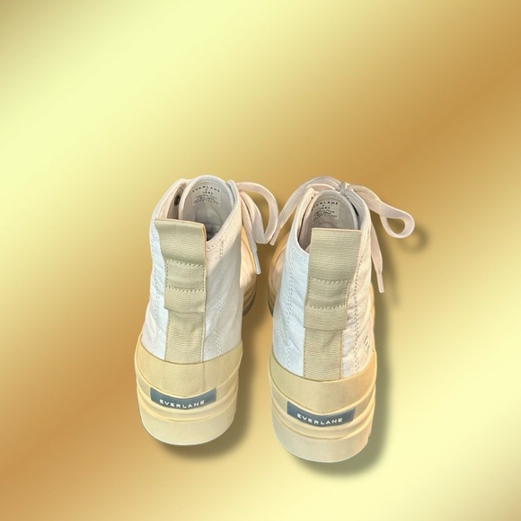 Everlane Women’s Cotton Canvas Gum Sole Utility Boot in White & Cream Size 8.5 - Picture 10 of 16